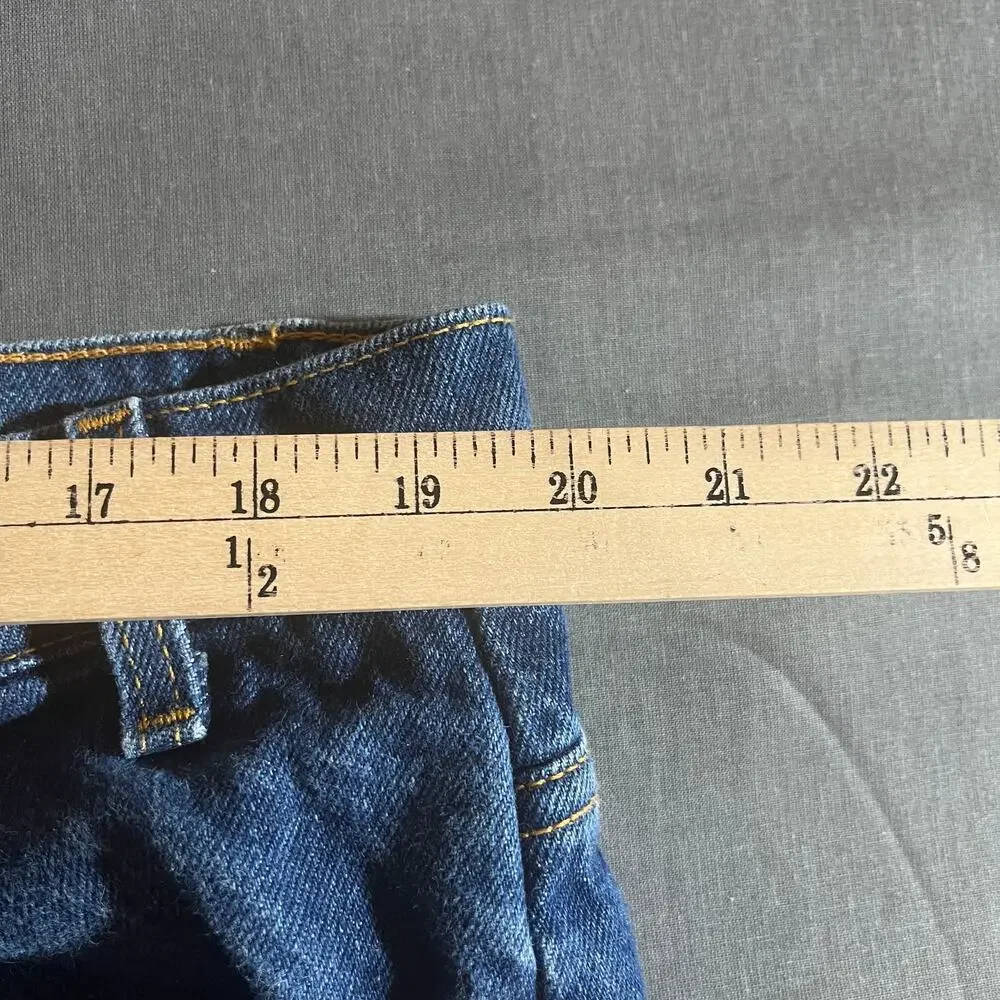Vintage Levi's 505 Jeans Mens 42X32 Blue Medium Wash Denim Orange Tab‎ Straight